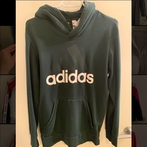 Adidas dark green hoodie